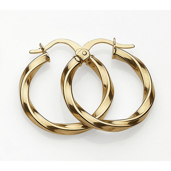 9ct gold hoops Jim Hughes Sons Jewellers