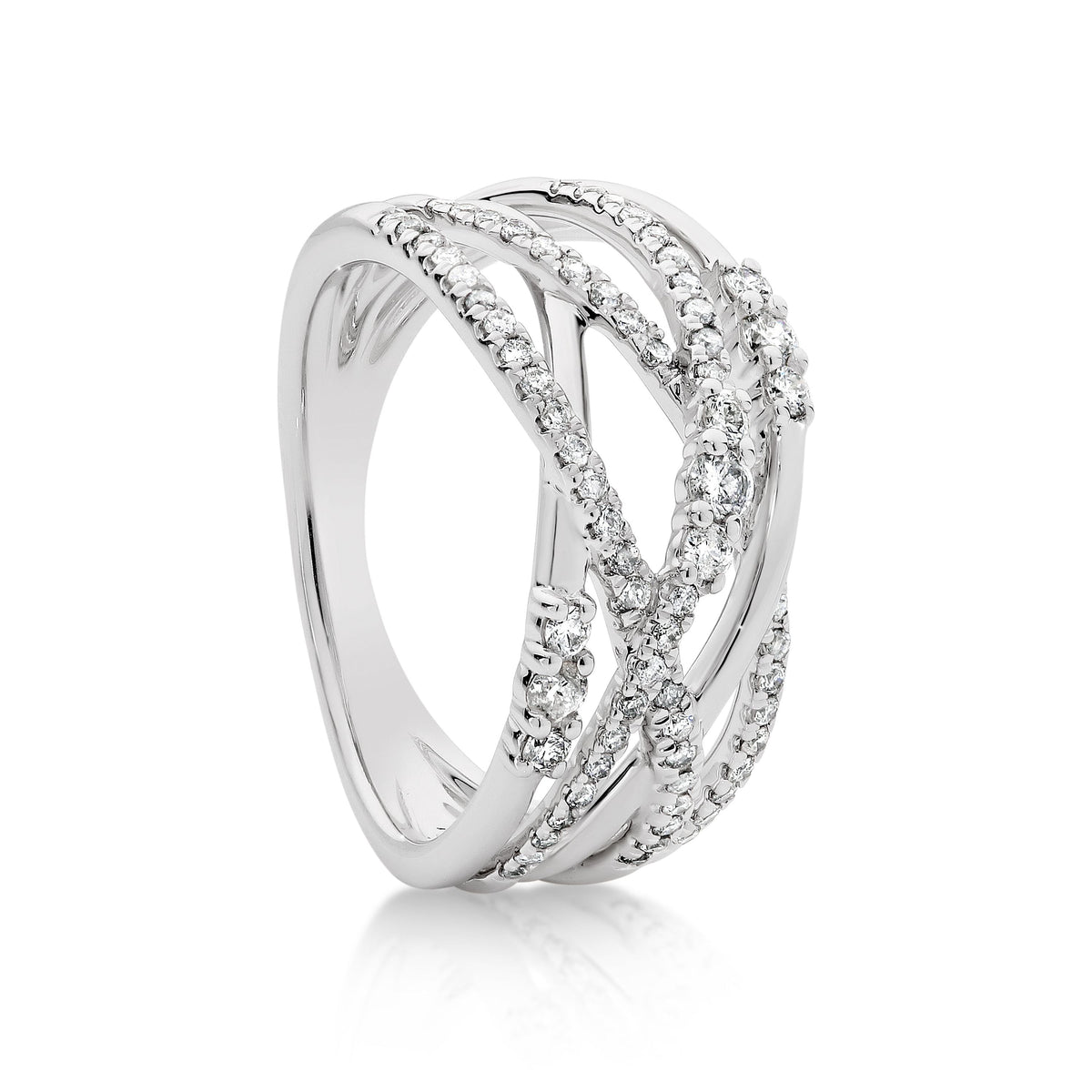 Crossover diamond band discount