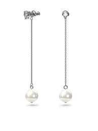 SWAROVSKI Treasure Long Pearl Stud Earrings