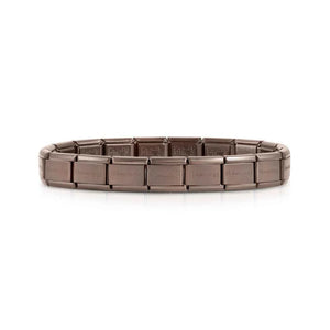 NOMINATION Matte Chocolate Brown Ip Colour Base Bracelet 030001036
