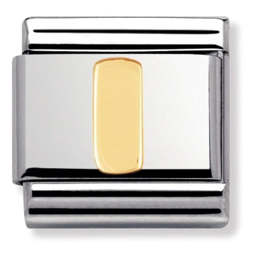 NOMINATION 'Letter I' Gold 03010109