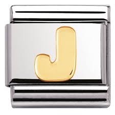 NOMINATION 'Letter J' Gold 03010110