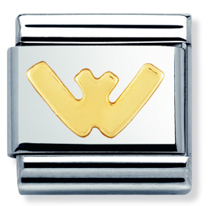 NOMINATION 'Letter W' Gold 03010123