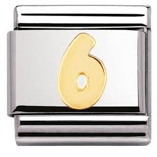 NOMINATION Number '6' Gold 03010206