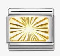 NOMINATION Etched 'Plate' Gold 03012156