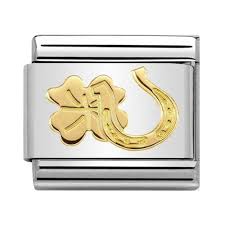 NOMINATION 'Horseshoe & Clover' Gold 03014934