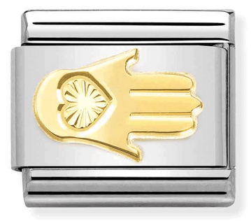 NOMINATION Etched 'Fatima Hand' Gold 03014947