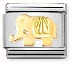 NOMINATION Etched 'Elephant' Gold 03014950