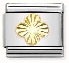 NOMINATION Etched 'Four Leaf Clover' Gold  03014952