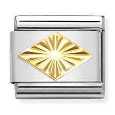 NOMINATION Etched 'Rhombus' Gold 03014954
