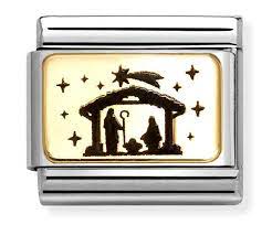 NOMINATION 'Nativity' Gold & Enamel 03016634