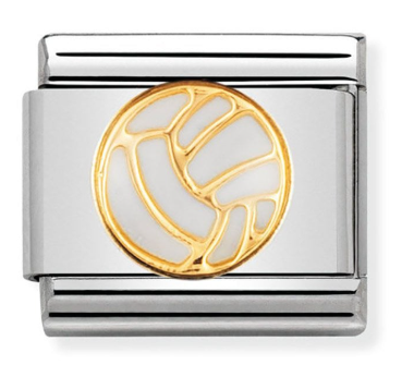 NOMINATION 'Netball' Enamel & Gold 03020333
