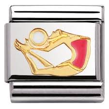 NOMINATION 'Gymnast with Ball' Enamel & Gold 03020336