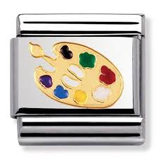 NOMINATION 'Artists Palette' Gold & Enamel 03020804