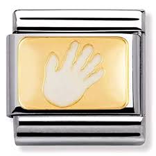 NOMINATION White Enamel 'Hand' 030209/45