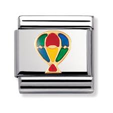 NOMINATION 'Hot Air Balloon' Enamel & Gold 03021007