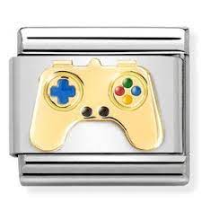 NOMINATION 'Game Controller' Gold & Enamel 03021024