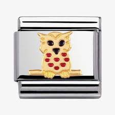 NOMINATION 'Owl' Gold & Enamel 03021110