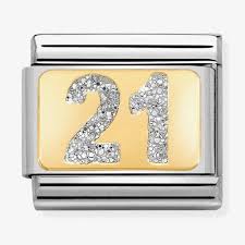 NOMINATION Glitter Number '21' Enamel 03022402