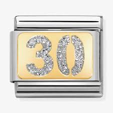NOMINATION Glitter Number '30' Enamel 03022403