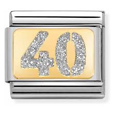 NOMINATION Glitter Number '40' Enamel 03022404