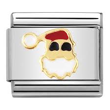NOMINATION 'Santa Clause' Enamel & Gold 03022509
