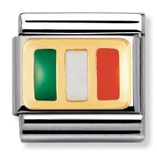 NOMINATION Flag 'Ireland' Enamel & Gold 03023410