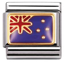 NOMINATION Flag 'New Zealand' Enamel & Gold 03023802