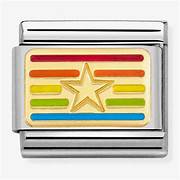 NOMINATION Rainbow 'Star' Gold Enamel 03026323