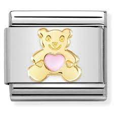 NOMINATION 'Pink Bear' Enamel & Gold 03027264