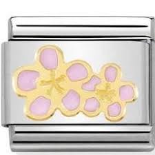 NOMINATION 'Peach Flower' Enamel 03027816