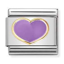 NOMINATION Lilac 'Heart' Enamel 03028322