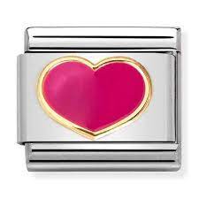 NOMINATION 'Fuchsia Heart' Enamel 03028324