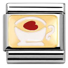 NOMINATION 'Latte with Heart' Enamel 03028402