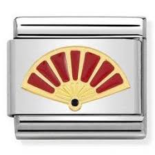 NOMINATION 'Fan' Gold & Enamel 03028548