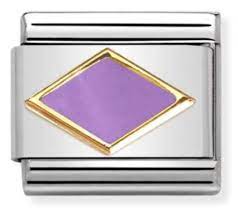 NOMINATION Lilac 'Rhombus' Enamel 03028550