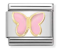 NOMINATION Pink 'Butterfly' Enamel 03028559