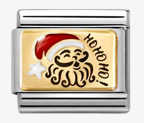 NOMINATION 'Santa Clause' Gold & Enamel 03028910