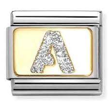 NOMINATION 'Letter A' Glitter Enamel 03029101
