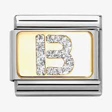NOMINATION 'Letter B' Glitter Enamel 03029102