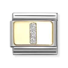 NOMINATION 'Letter I' Glitter Enamel 03029109