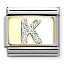 NOMINATION 'Letter K' Glitter Enamel 03029111