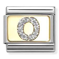 NOMINATION 'Letter O' Glitter Enamel 03029115