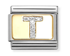 NOMINATION 'Letter T' Glitter Enamel 03029120