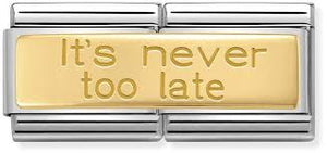 NOMINATION Double Link 'It's never too late' Gold 03071016