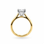 18ct Yellow Gold and Platinum Lab Grown Radiant Cut Diamond Engagement Ring