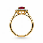 Gold Ruby & Diamond Dress Ring