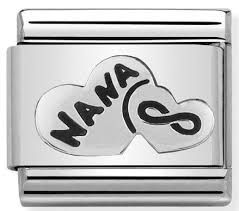 NOMINATION Infinity 'Nana' Hearts Silver 33010119
