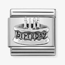 NOMINATION Cake 'Birthday' Silver 33010120