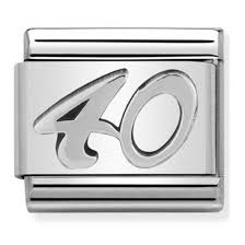 NOMINATION Number '40' Silver 33010123